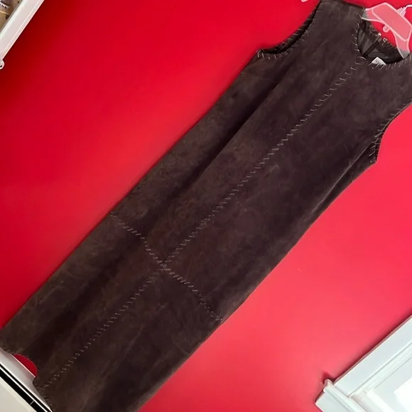 Westbury | Dresses | Brown Suede Maxi Dresswestern Style By Westbury |  Poshmark